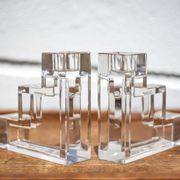 Pair of Wilber Elm Pristine Table Architecture candle holders, MMA Metropolitan Museum of Art