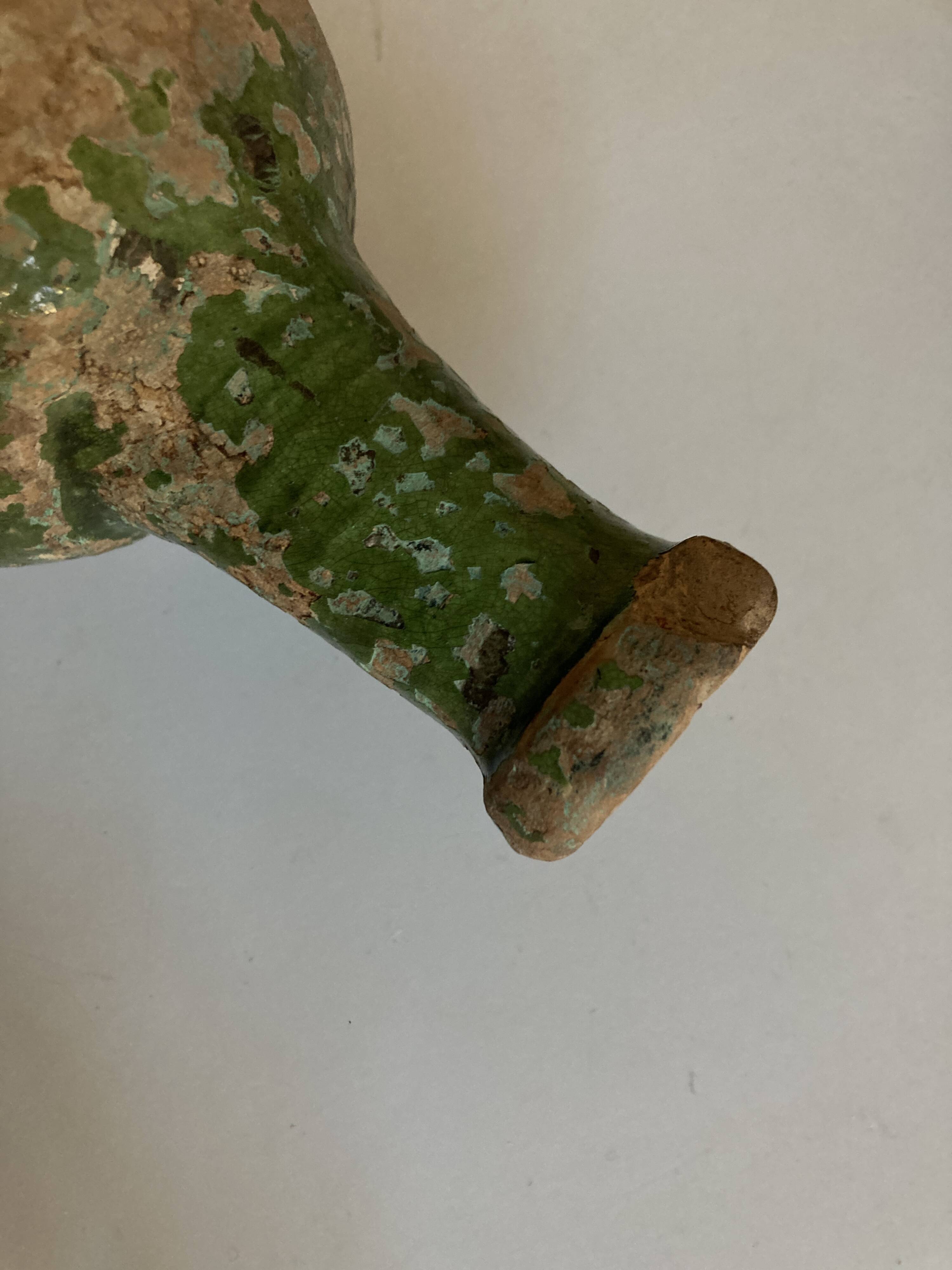 19th popular art excavation pottery in glazed earth