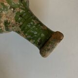 19th popular art excavation pottery in glazed earth