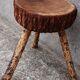 Tabouret bas brutaliste
