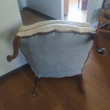 Bergère ancienne de style Louis XV