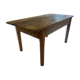 Compact rare rustic vintage solid wood farmhouse dining table.