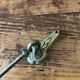 4 curtain tiebacks in art deco bronze brass
