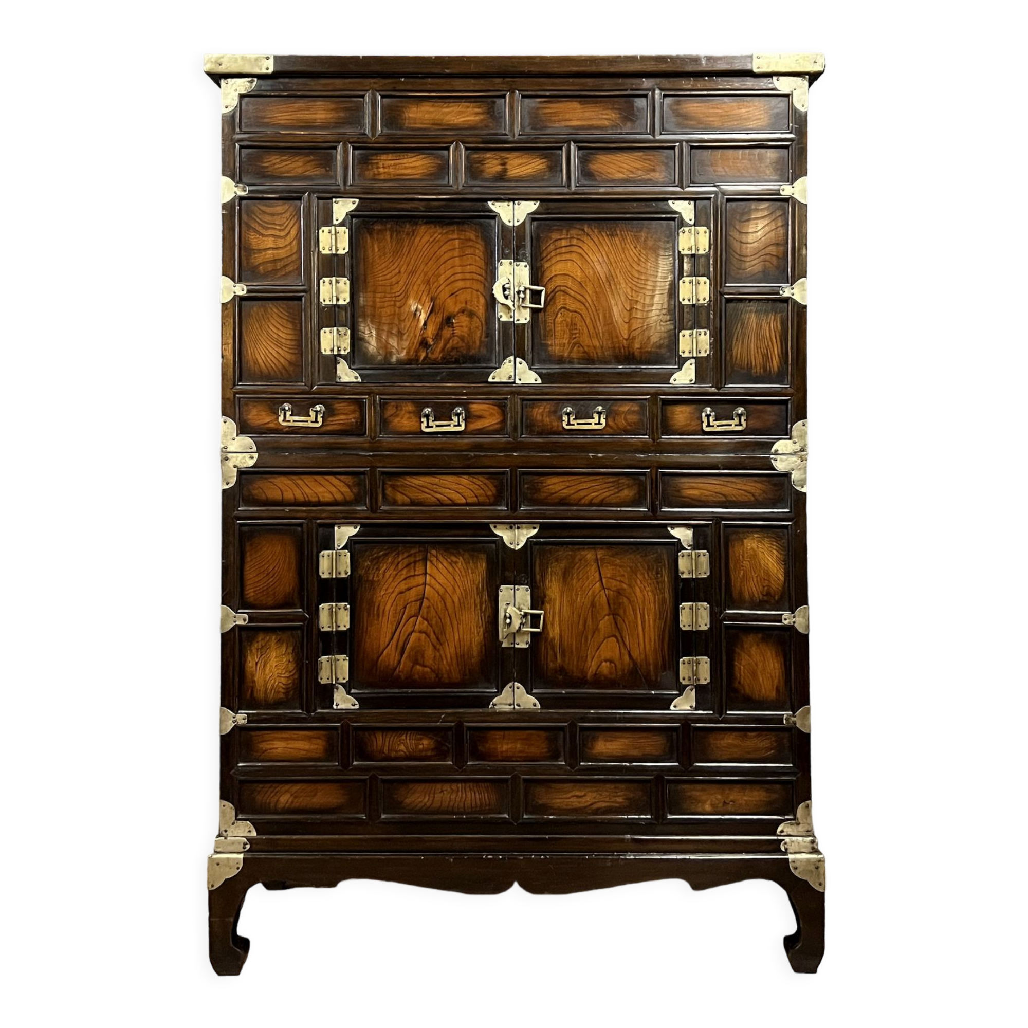 Cabinet japonisant en bois de fer et bronze doré époque XIXème
