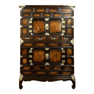 Cabinet japonisant en bois de fer