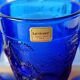 6 vintage LUMINARC France cobalt blue ice cream cups, "gourmet" model
