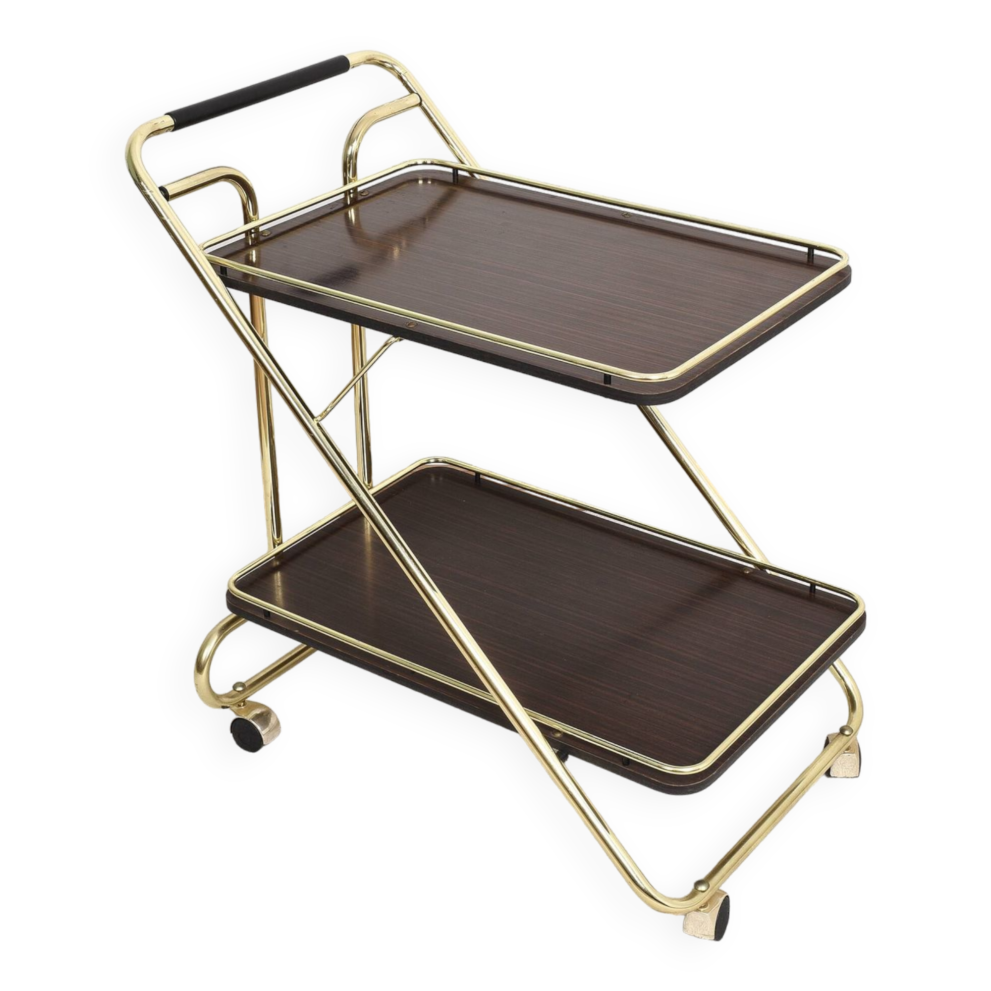 Trolley, bar service, folding table, in formica