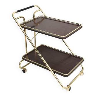 Trolley, bar service, folding table, in formica