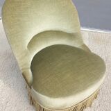 Driver toad velvet iridescent green chamarrée of fringes