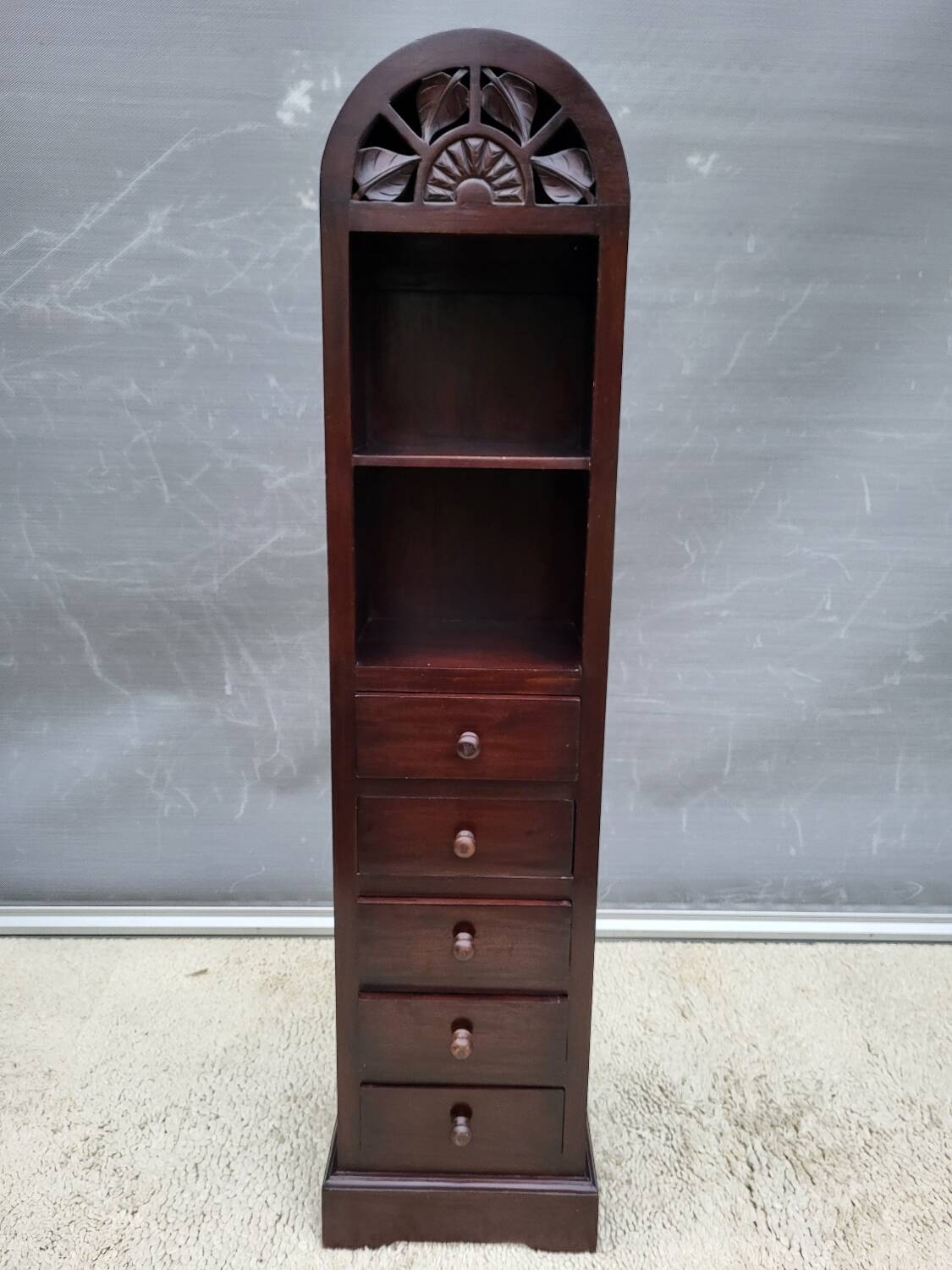 Vintage colonial column bookcase