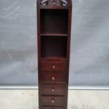 Vintage colonial column bookcase