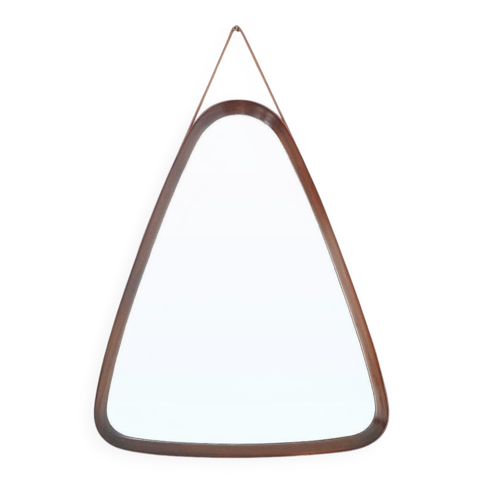 Vintage mirror with a teak frame, 1960s.