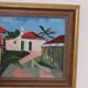 Original Swedish Oil on Canvas – “City View” by Gösta Sigfrid
