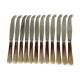 Set of 12 Pradel cheese knives