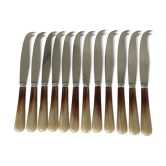 Set of 12 Pradel cheese knives
