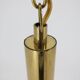 Set of three design small brass midcentury pendants, 1970s