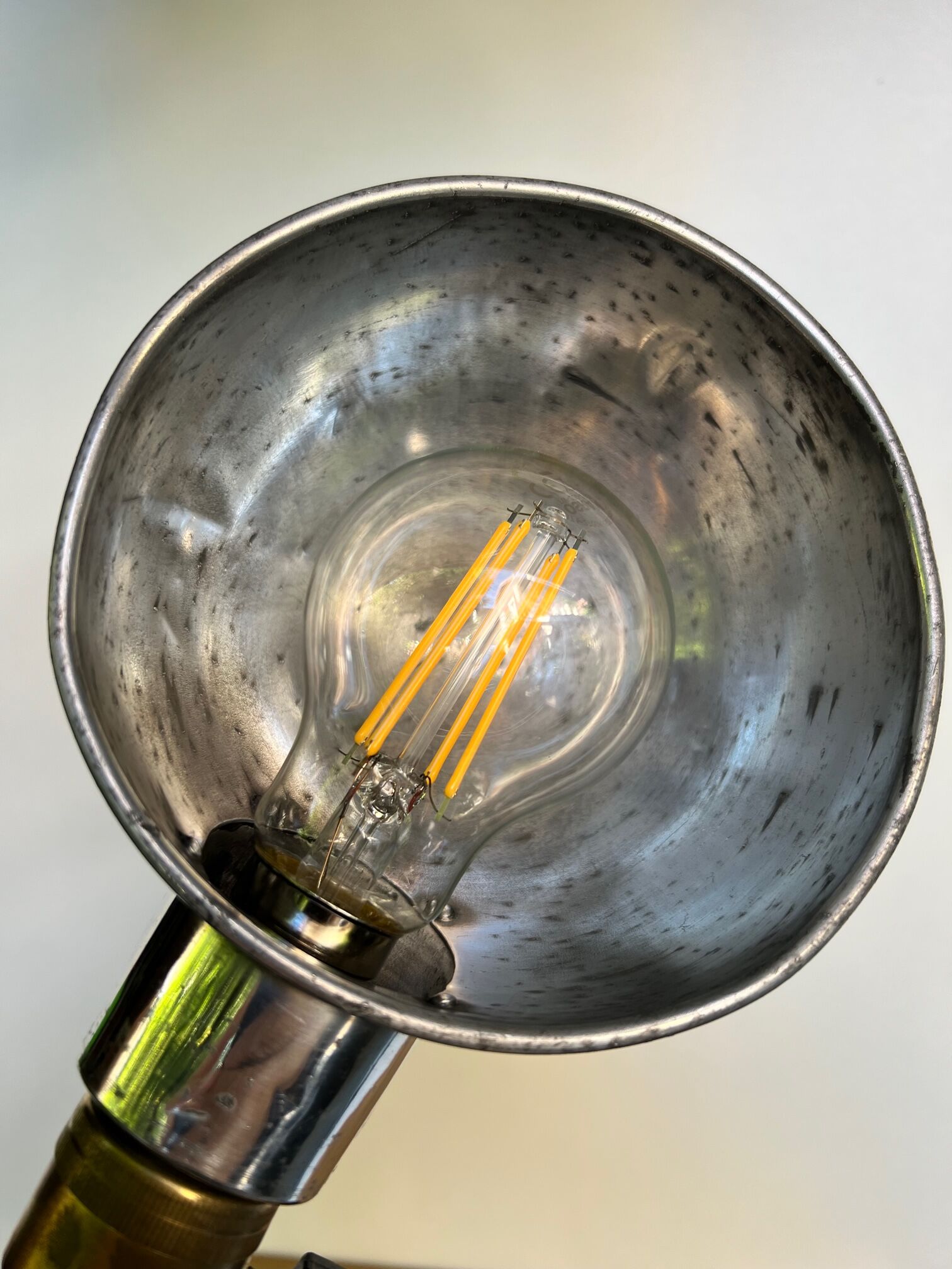 Lampe articulee 1900 atelier Paris orfevrerie