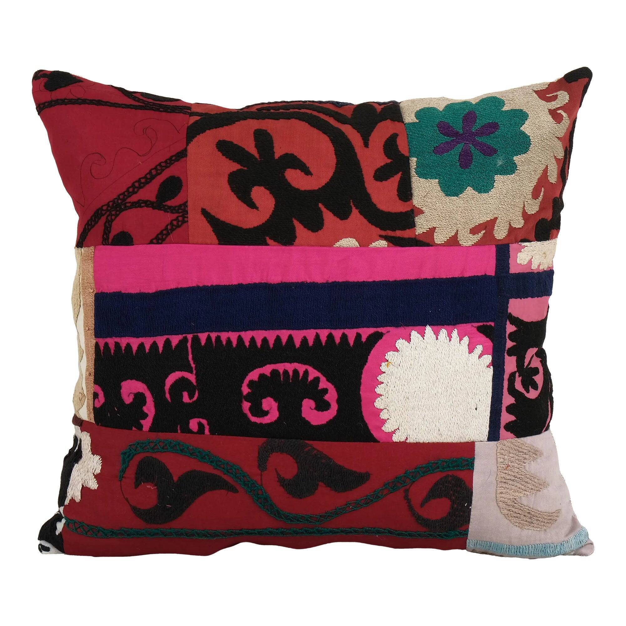 Vintage embroidered cushion cover 43x48 cm