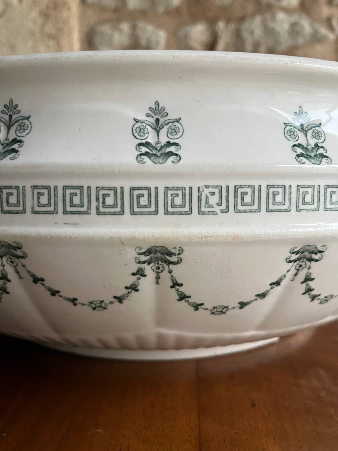 Gien Iron Earth. Marie Louise Bowl Basin D40 cm