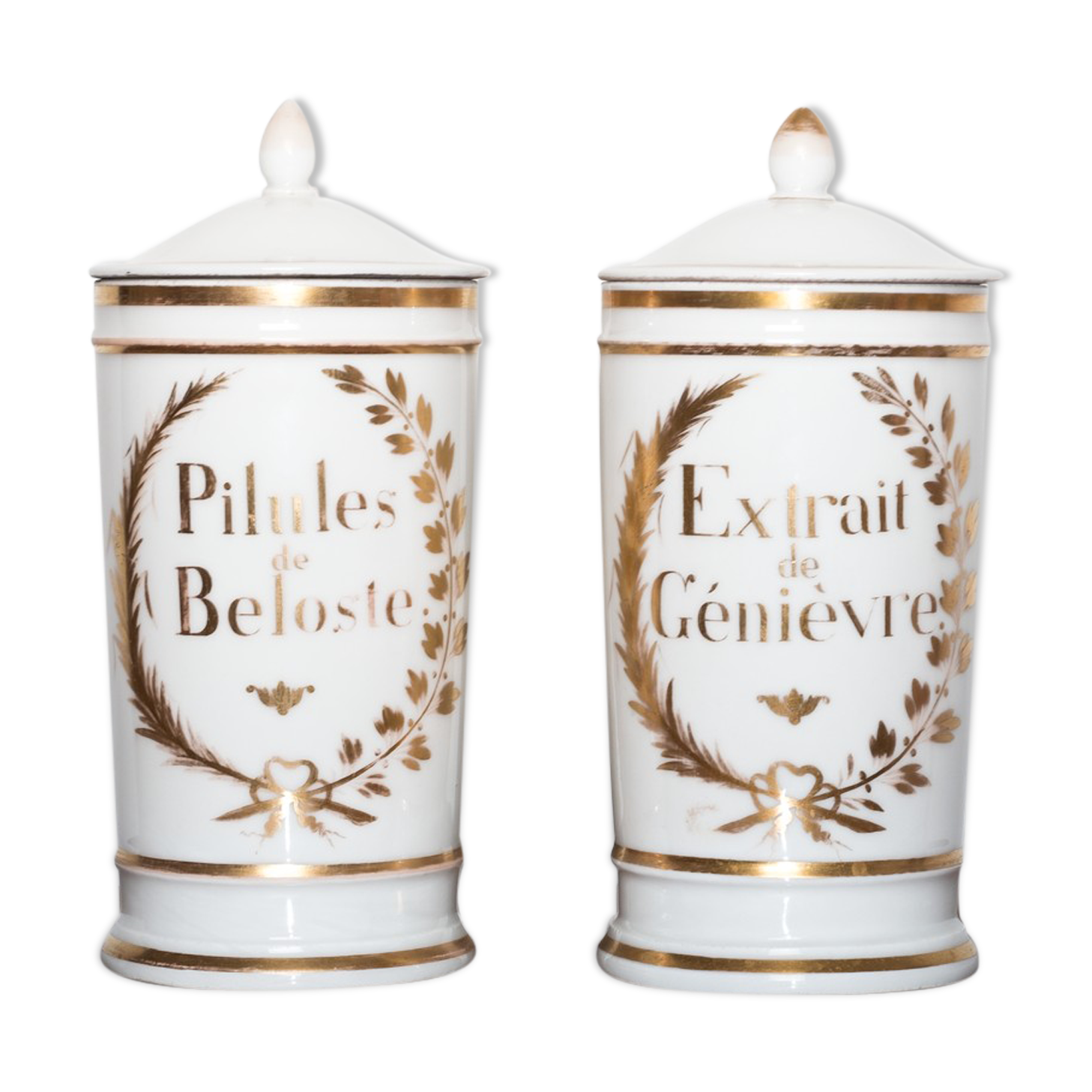 Pair of pharmacy jars