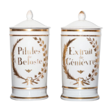 Pair of pharmacy jars