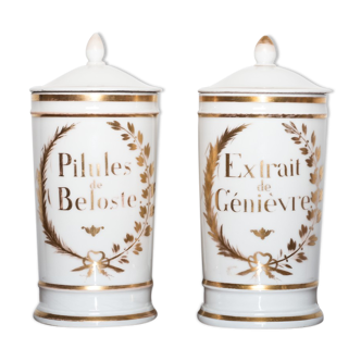 Pair of pharmacy jars