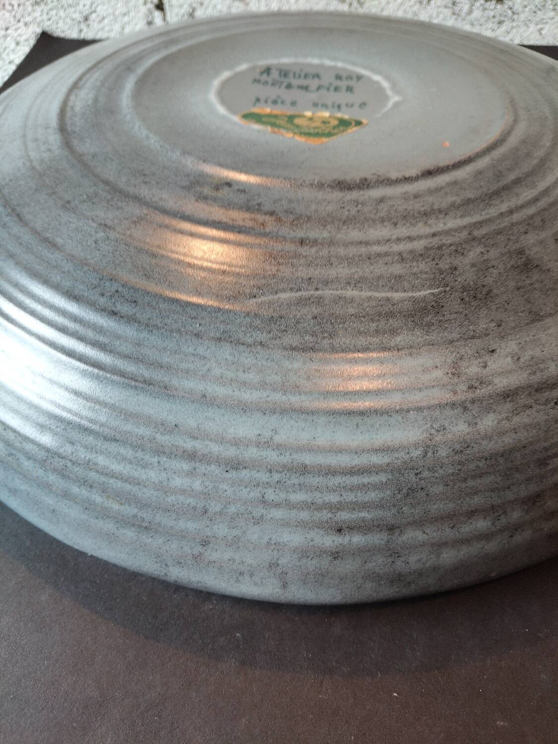 Large ceramic wall plate – Atelier Roy Montgolfier – unique piece