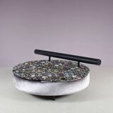 1980s round loveseat in Antonio Citterio style from Italy