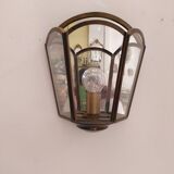 Brass wall light