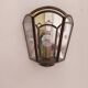 Brass wall light