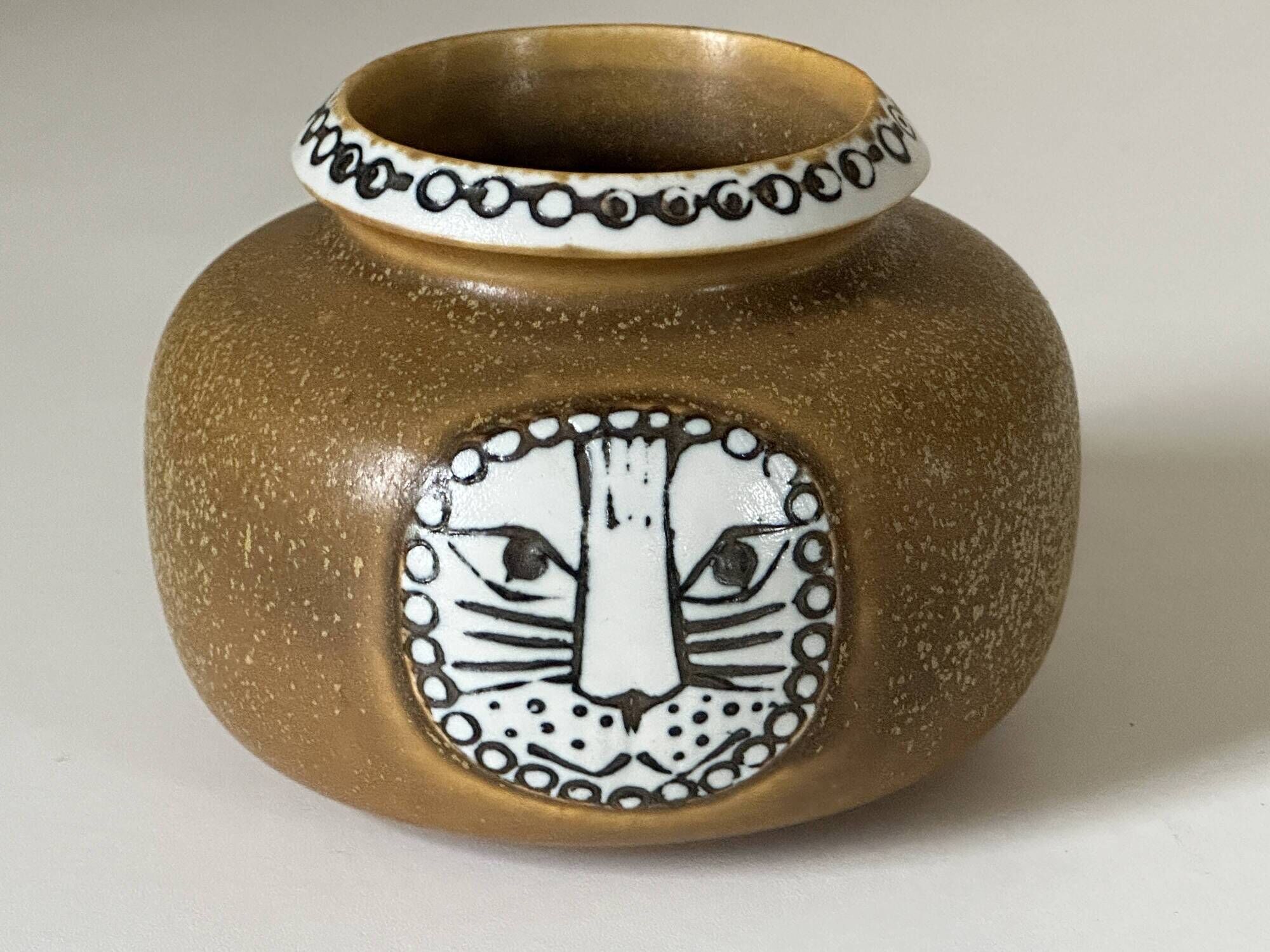 Vase céramique Lisa Larson Gustavsberg design années 60
