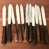 Set of 12 horn knives 1950