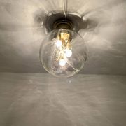 Ice Glass Flush Lamp by Doria