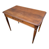 Bureau en noyer art-deco 1 tiroir