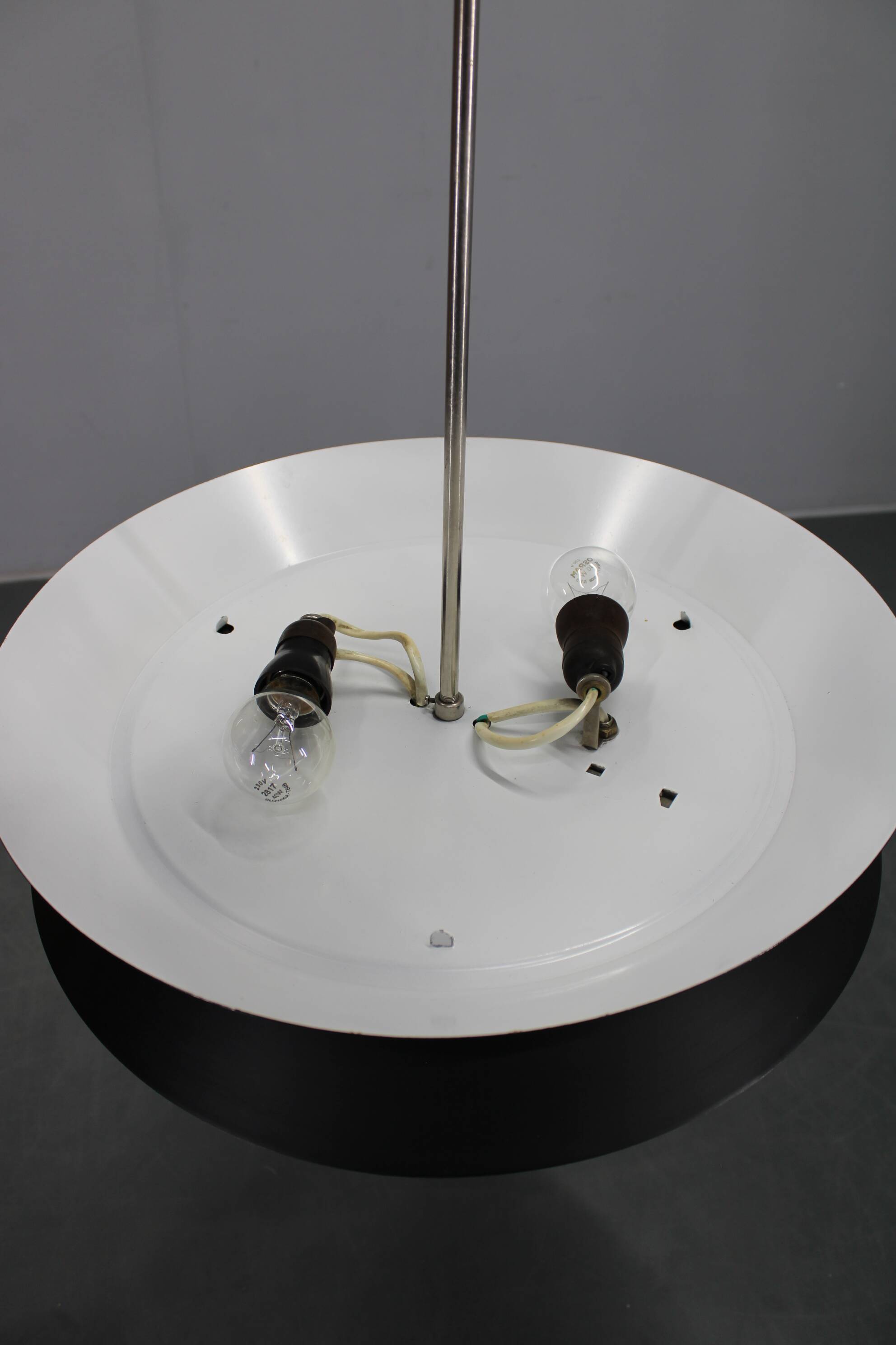 1950s Josef Hurka UFO pendant light for Napako, Czechoslovakia