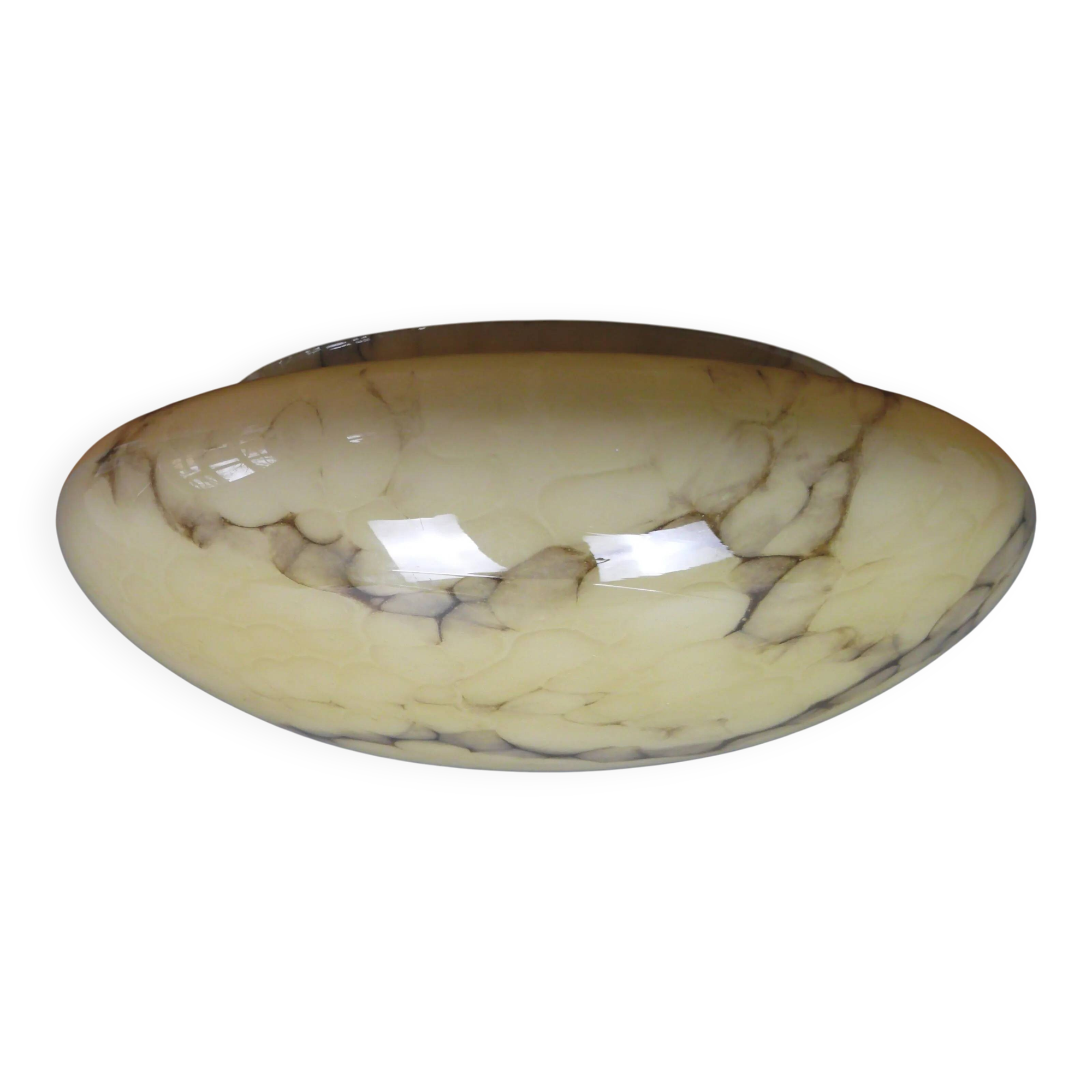 Art Deco wall or ceiling light, marbled look, 1920s-1930s
