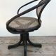 Chair swivel old Thonet bentwood, folder & canned seat Vintage
