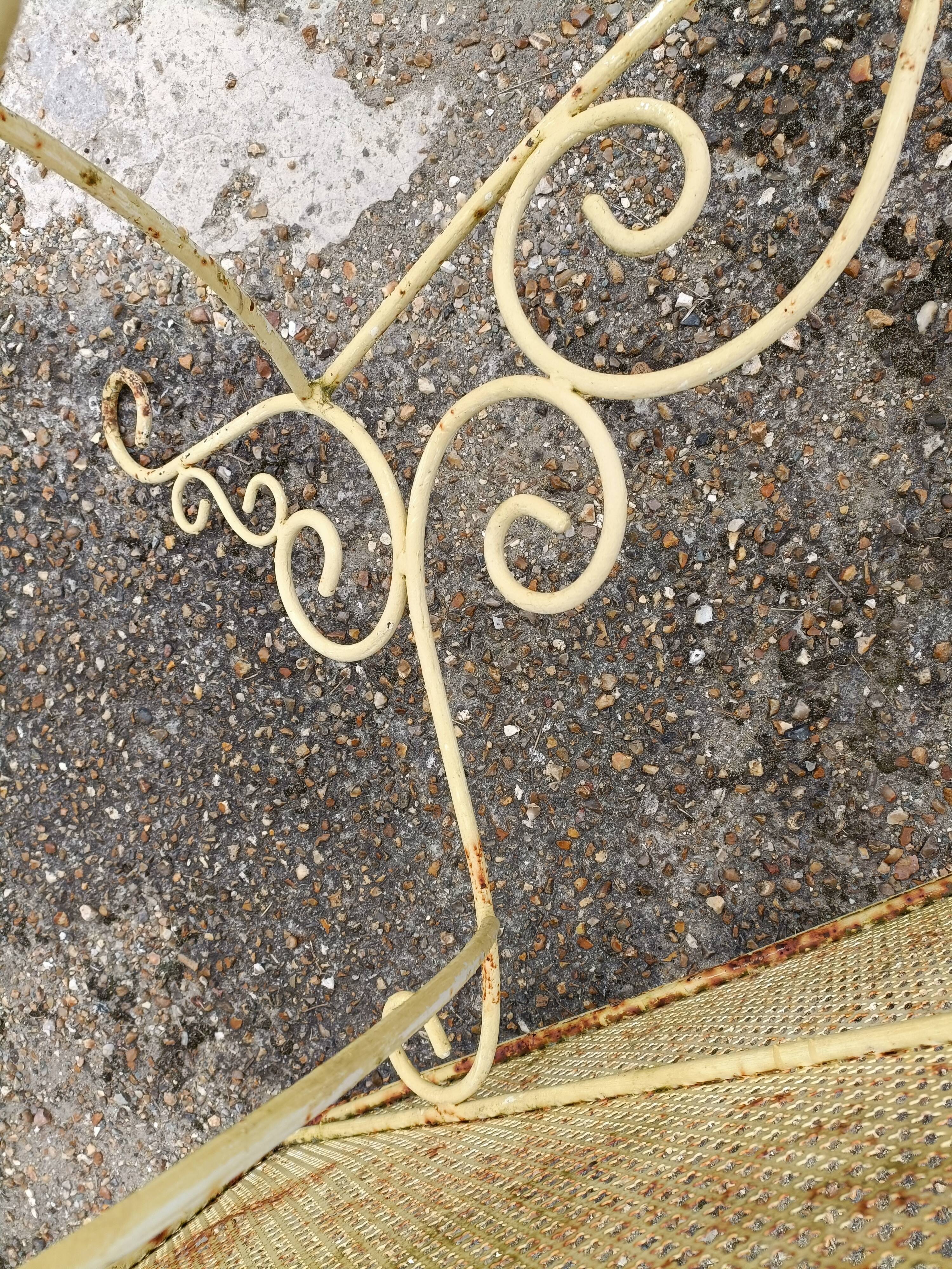 Wrought iron garden table full old garden furniture
