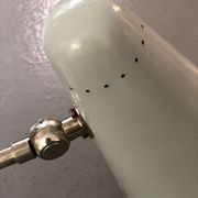 Bauhaus wall lamp in grey metal