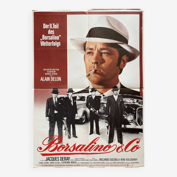 Affiche cinéma originale "Borsalino & Co" Alain Delon 60x84cm 1974