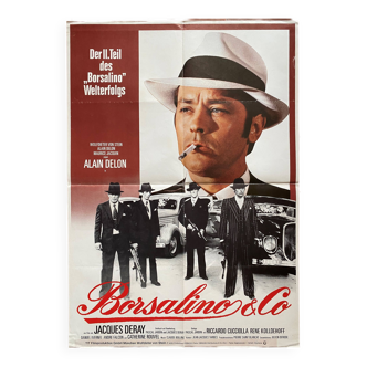 Original cinema poster "Borsalino & Co" Alain Delon 60x84cm 1974