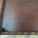 Dessert, table with wheels, side table in solid wood stained brown color France 1960