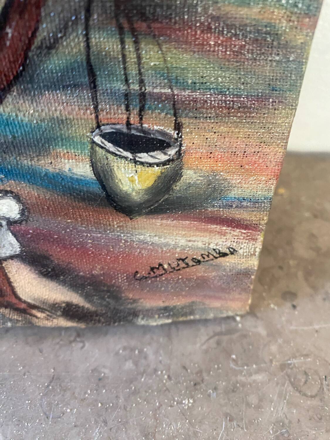 Lot of two signed African landscapes