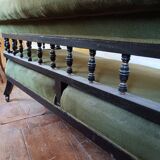 19th century sofa with turned balusters