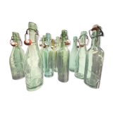 Set of 12 bottles beers 1930