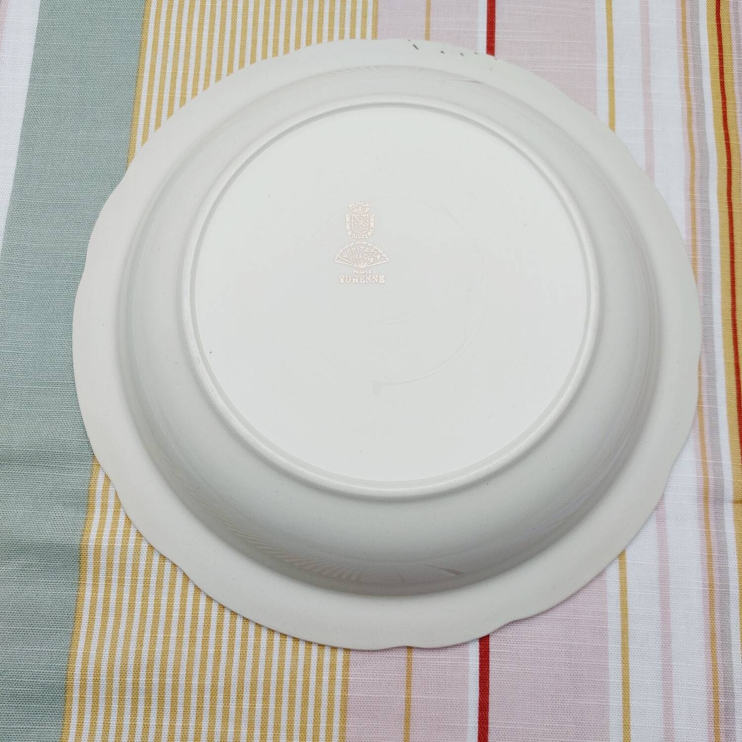 Plat de service creux Digoin Sarreguemines Turenne