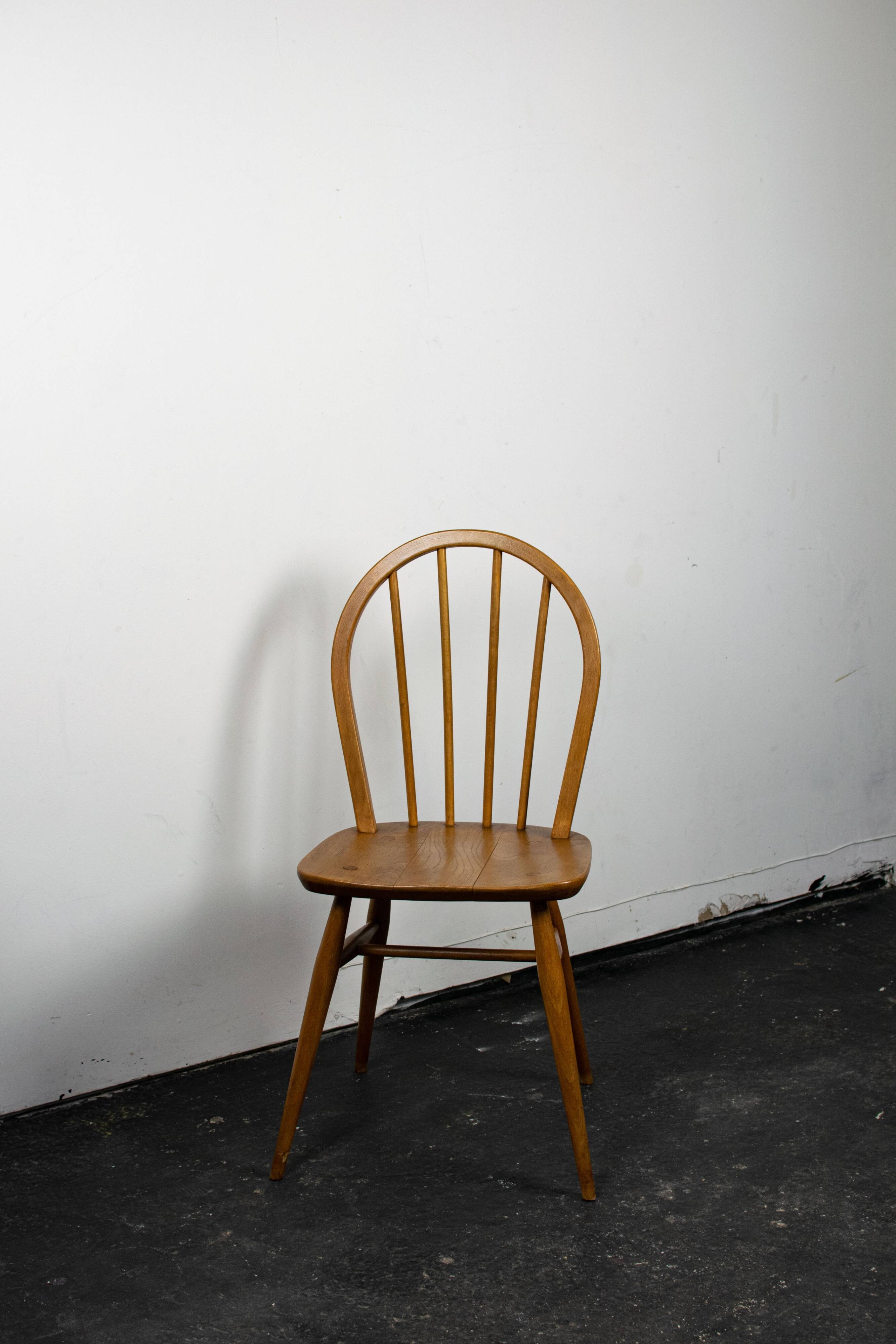 Pair of wooden chairs Ercol, 1960