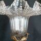 Bronze desk lamp Napoleon III style, crystal tulip, late nineteenth
