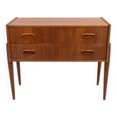 Nightstand / small Scandinavian design chest of drawers from the 1970s.