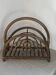 Bamboo and rattan magazine rack